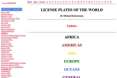License Plates of the World